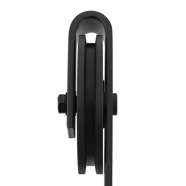 Sliding Barn Door Hardware Kit – Heavy Duty Steel Track System with Strap Hangers for Single Door DS-2050006