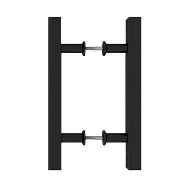 12″ Double-Sided Farmhouse Barn Door Handle – Matte Black DS-HD 173