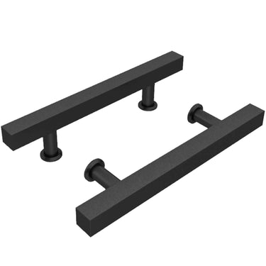 12″ Double-Sided Farmhouse Barn Door Handle – Matte Black DS-HD 173