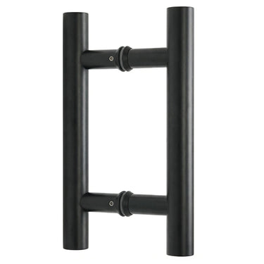 12″ Double-Sided Sliding Barn Door Handle, Matte Black Steel Pull DS-HD 133