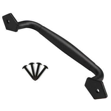 10″ Sliding Barn Door Handle, Matte Black Steel Pull DS-HD 136