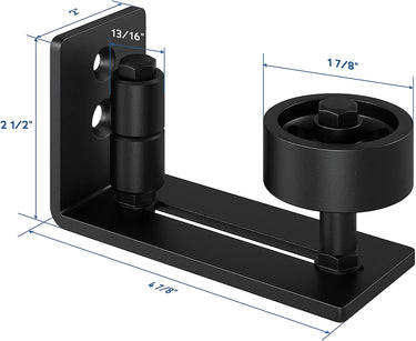 Black Barn Door Floor Guide – Smooth Sliding & Durable DS-ZJ6001