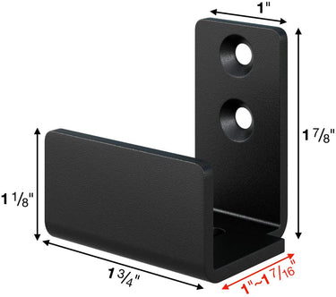 Simple Black Barn Door Floor Guide – Smooth Sliding & Durable DS-ZJ6010