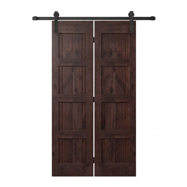 Custom Bifold Barn Door – Solid Wood, Multiple Options