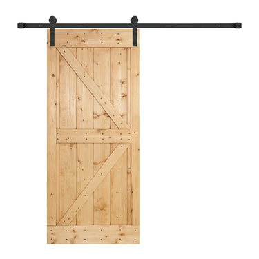 Custom Modern Chevron Single Barn Door, Handcrafted Solid Wood Sliding Door